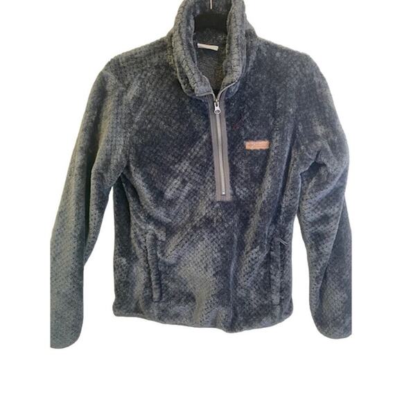 COLUMBIA 1/4 Zip Womens Serpa Fleece Pullover Lightweight Jacket Medium Gray - Picture 1 of 5